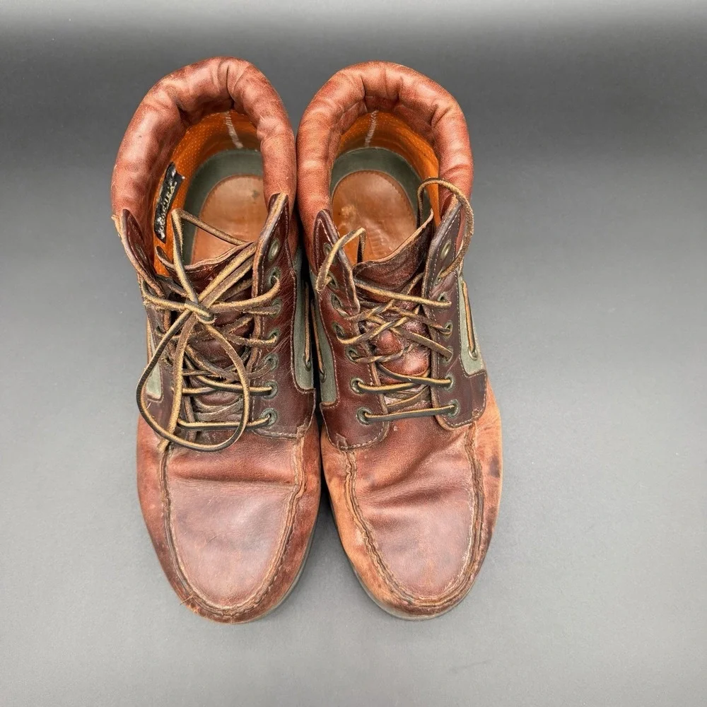 Timberland 7 Eye Chukka Gore Tex Leather Boots Mens Sz 10 Handmade Vintage 90's